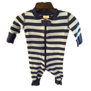 Hanna Andersson Baby Boy’s blue sleeper size 0-6 months EUC